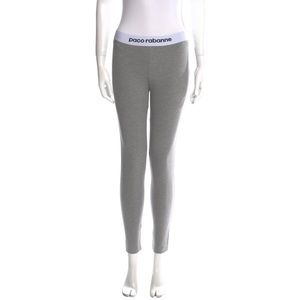 Paco Rabanne grey logo leggings size S (40 EU)